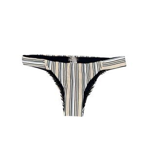 PILYQ Women's Hipster Terry Harbour Stripe Small NEW HAR-284T Swim Bottoms